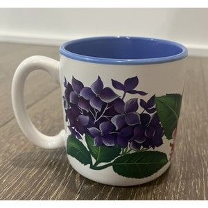 1991 Hydrangea Mug by Flowers Inc. Balloons Jane Bowen Vintage coffee Mug